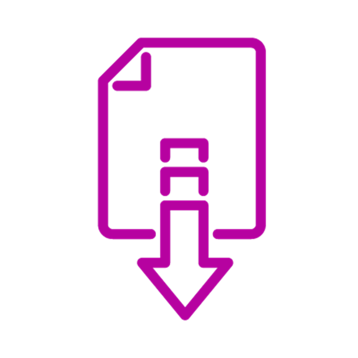 purple document download symbol